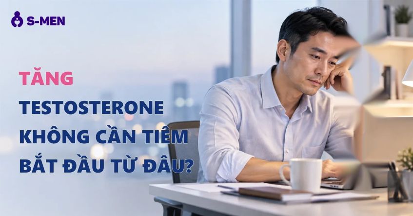 Giải pháp tăng testosterone không cần tiêm cho nam giới