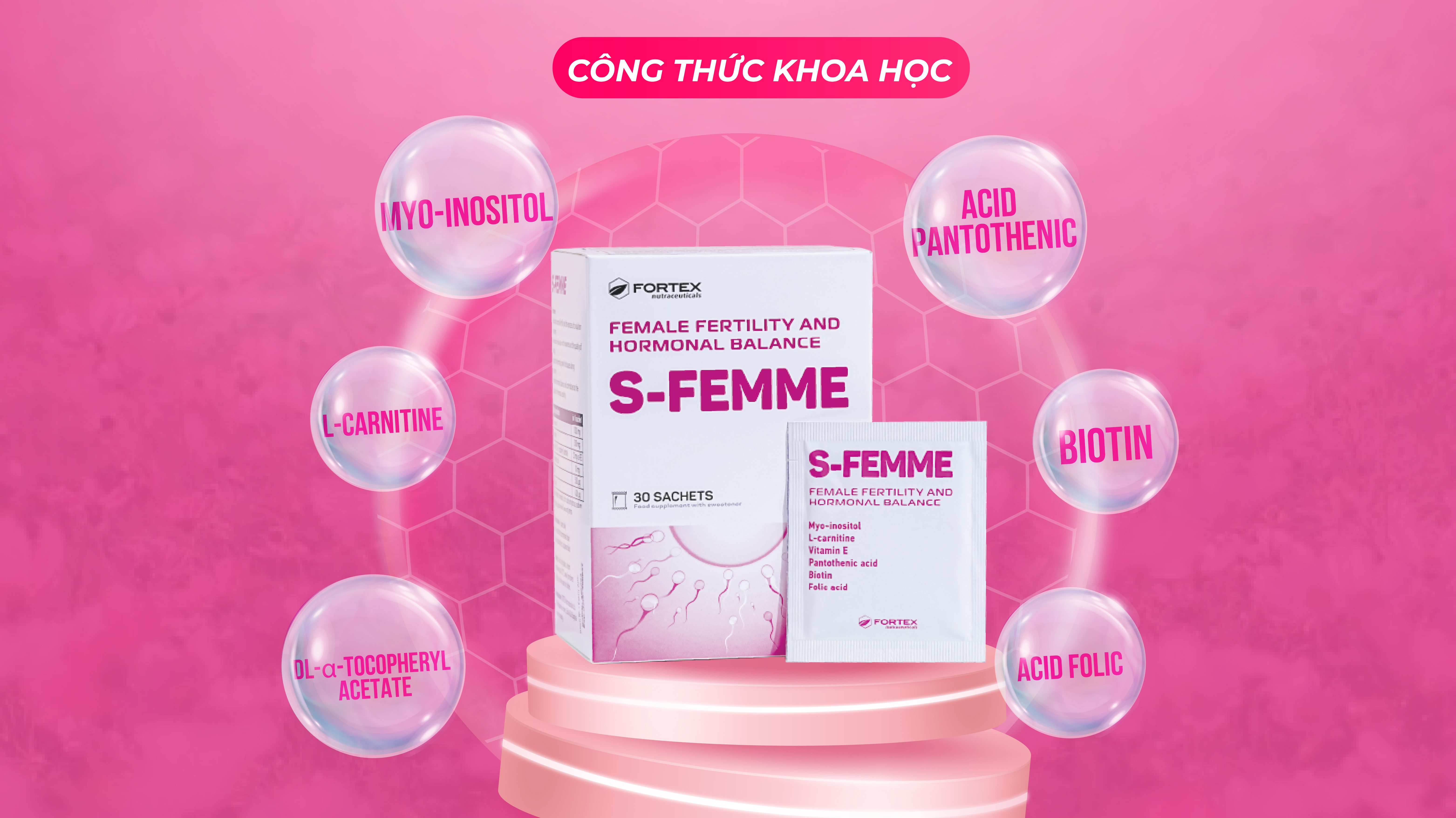Thành phần của TPBVSK S-FEMME