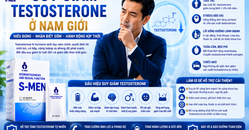 Suy Giảm Testosterone Ở Nam Giới: Cẩm Nang Bảo Dưỡng Cơ Thể