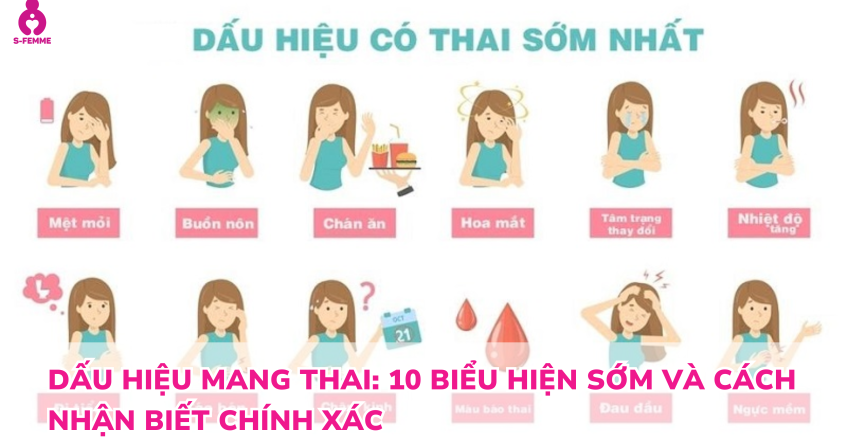 Dấu hiệu mang thai: 10 biểu hiện sớm và cách nhận biết chính xác