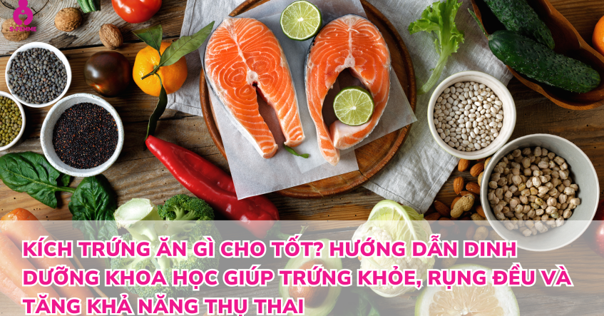 Kích trứng ăn gì cho tốt? Hướng dẫn dinh dưỡng khoa học giúp trứng khỏe, rụng đều và tăng khả năng thụ thai