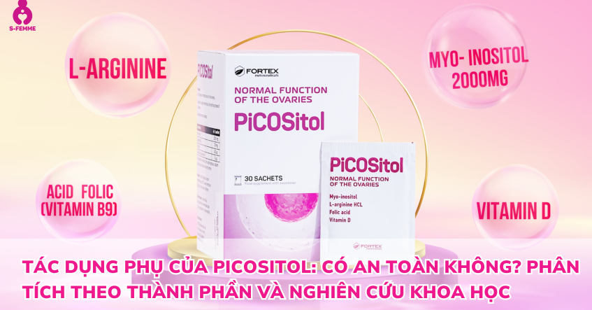 Tác dụng phụ của PiCOSitol: Có an toàn không? Phân tích theo thành phần và nghiên cứu khoa học