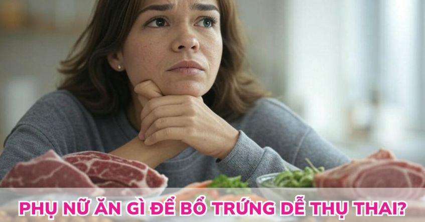 Phụ nữ ăn gì để bổ trứng dễ thụ thai​, cải thiện buồng trứng?